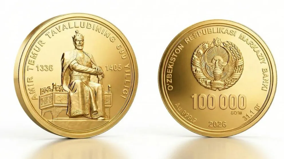 Amir Temur siymosi tushirilgan oltin tangalar savdoga chiqdi — narxlar qancha?